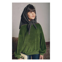 Marlot Paris - Maxime Velours sweatshirt | Yeşil