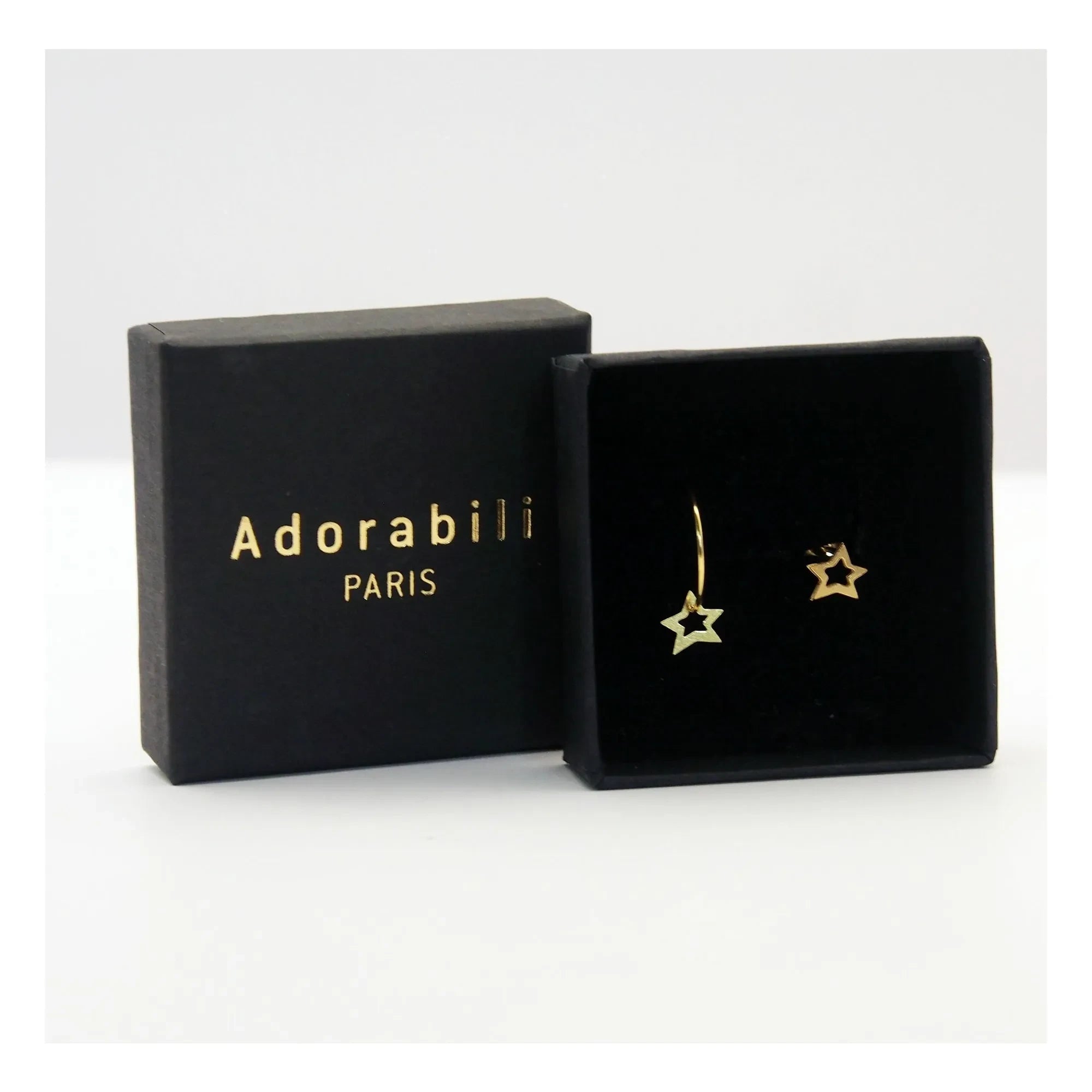 Adorabili - Duo Küpeler Elise Büyük Yıldız | Altın