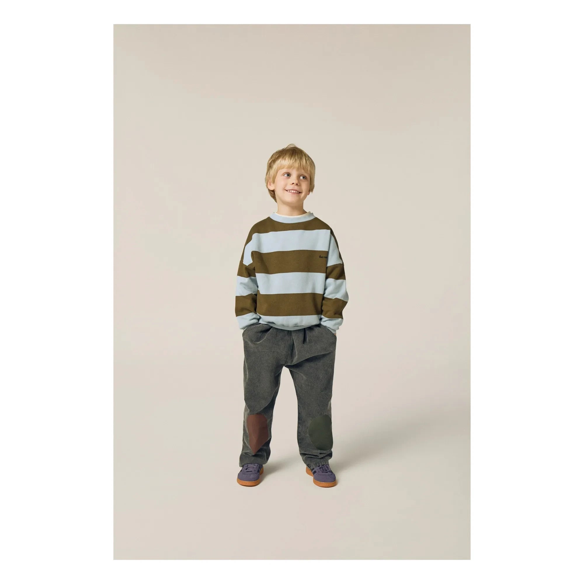 The Campamento - Çizgili sweatshirt | Haki