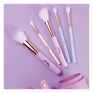 Oh Flossy - Gökkuşağı Makyaj Fırçaları - 5'li Set