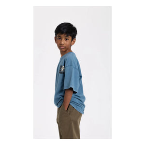Hundred Pieces - Finn organik pamuklu T-shirt | Mavi