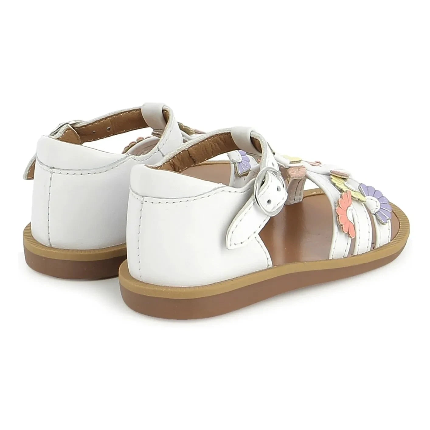 Pom d'Api - Poppy Multi Daisy sandaletler | Beyaz