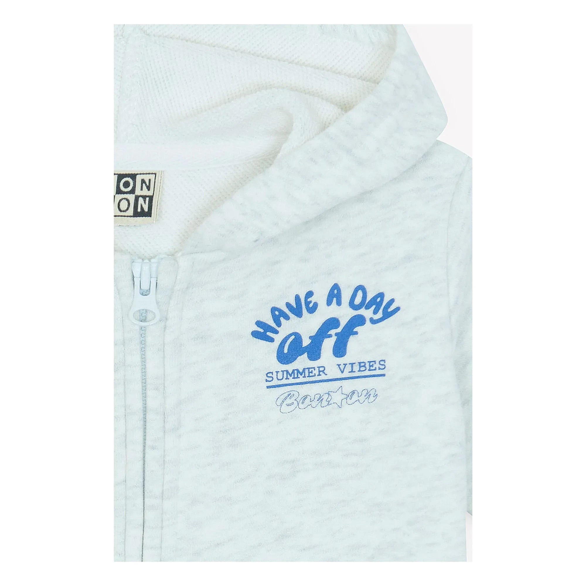 Bonton - Lu Dayoff Benekli Kapüşonlu Sweatshirt | Gri