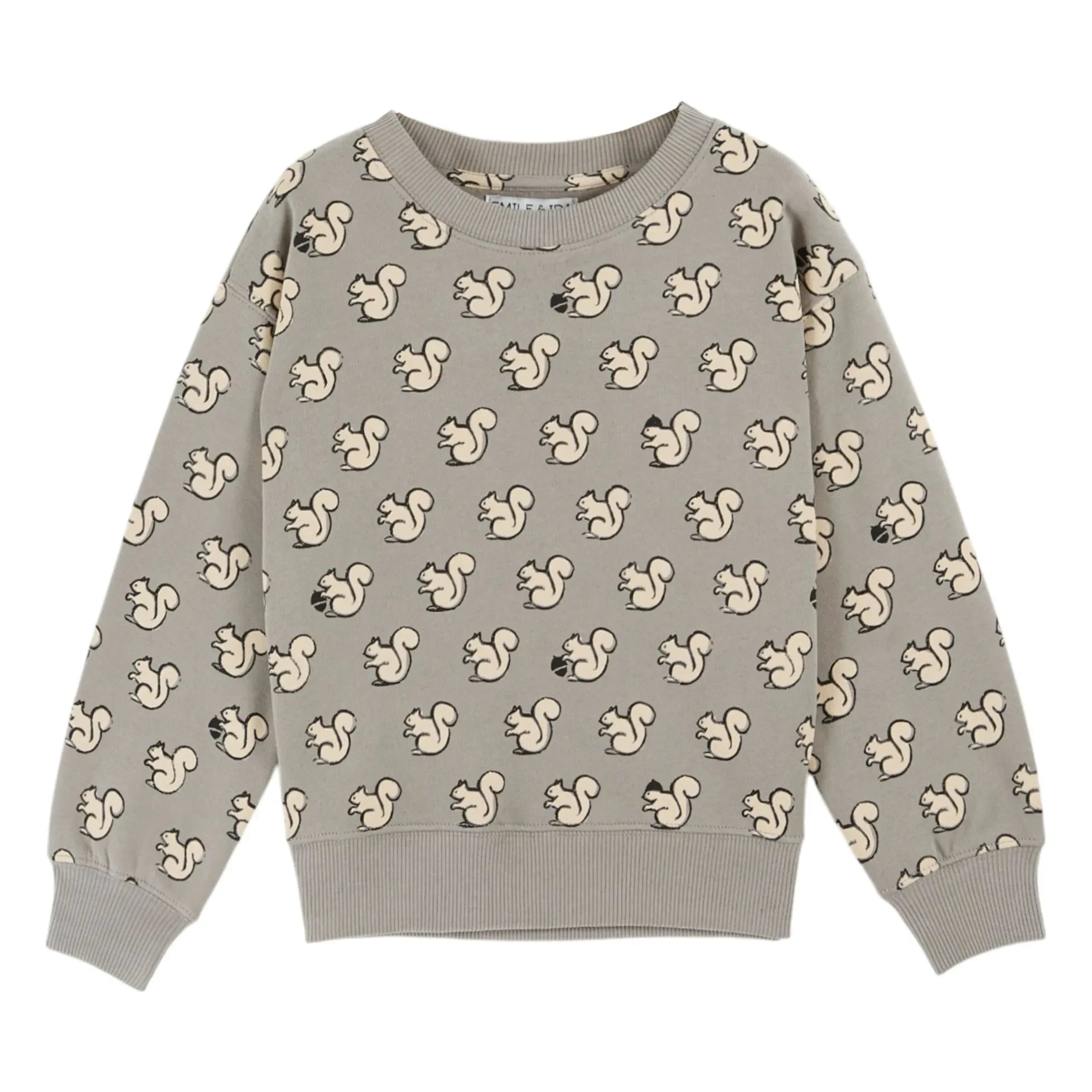 Emile et Ida - Sincaplar organik pamuk sweatshirt | Gri