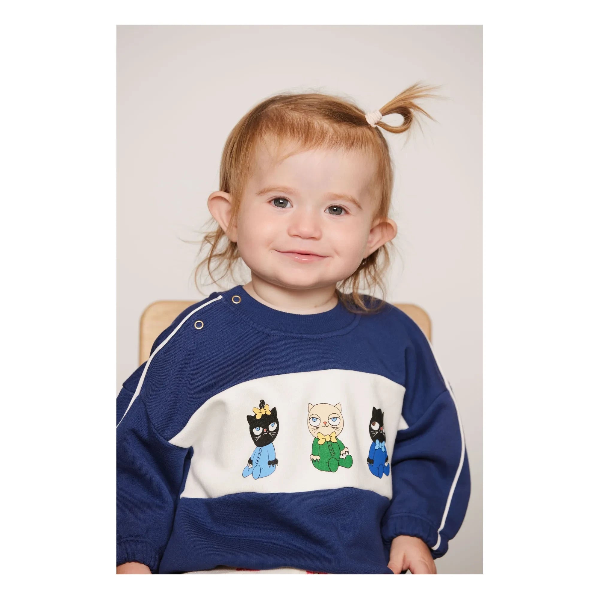 Mini Rodini - Organik Pamuklu Sweat Animals | Koyu Mavi