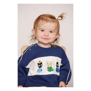 Mini Rodini - Organik Pamuklu Sweat Animals | Koyu Mavi