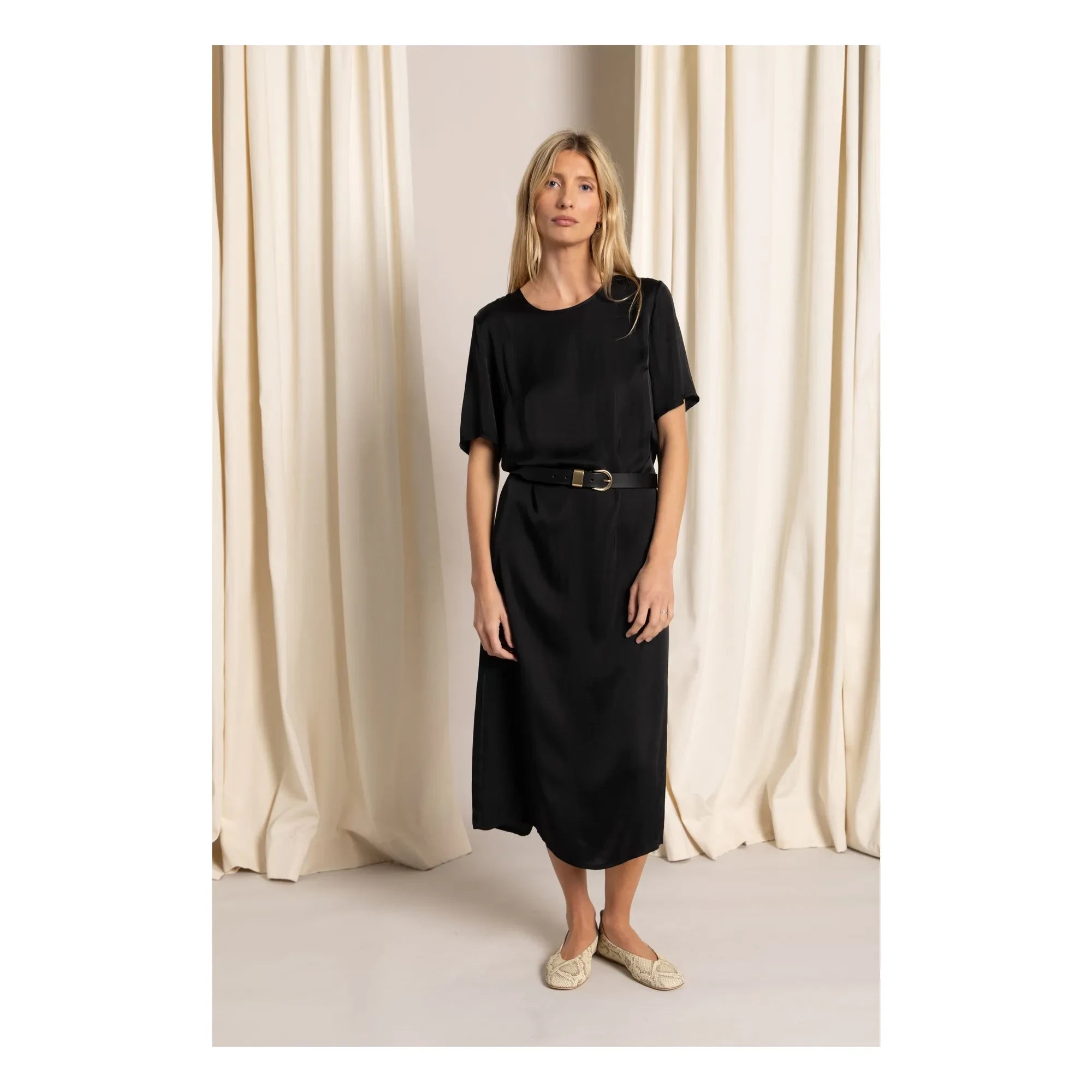 Smallable Woman - Edith T-shirt elbise | Siyah
