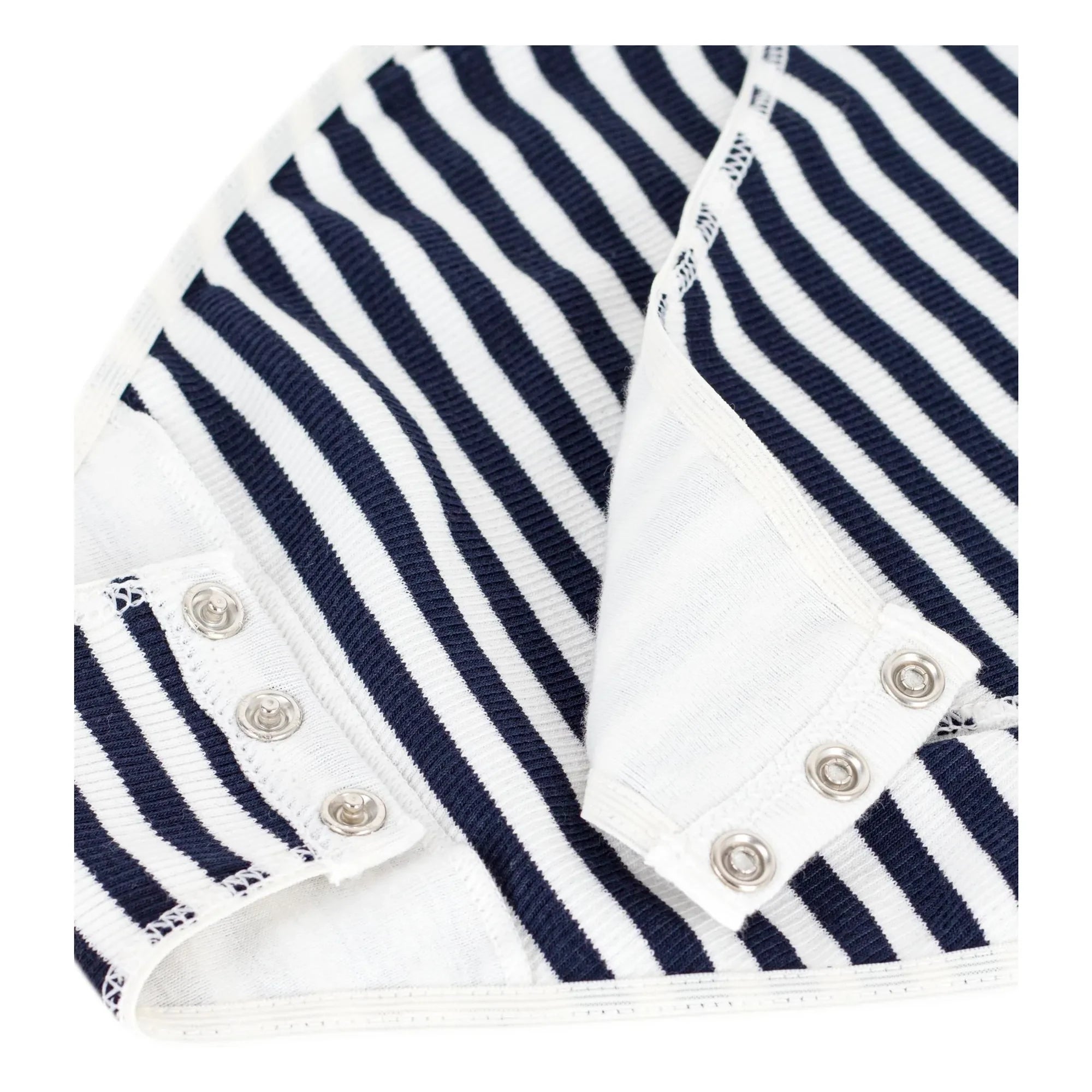 Petit Bateau - Çizgili Fitilli Organik Pamuk Badi | Lacivert