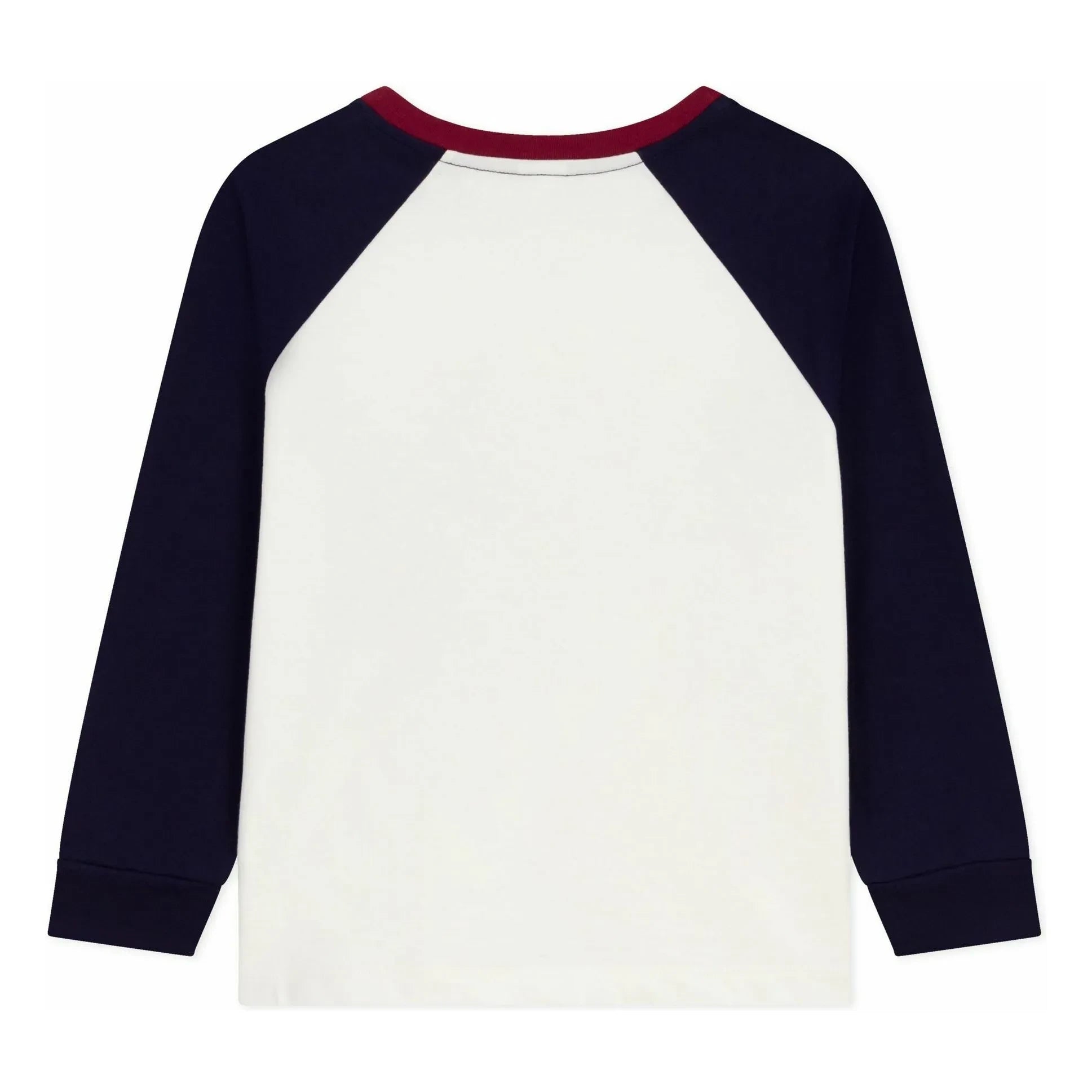Petit Bateau - Baseball Tişört Petit Bateau Organik Pamuk | Ekru