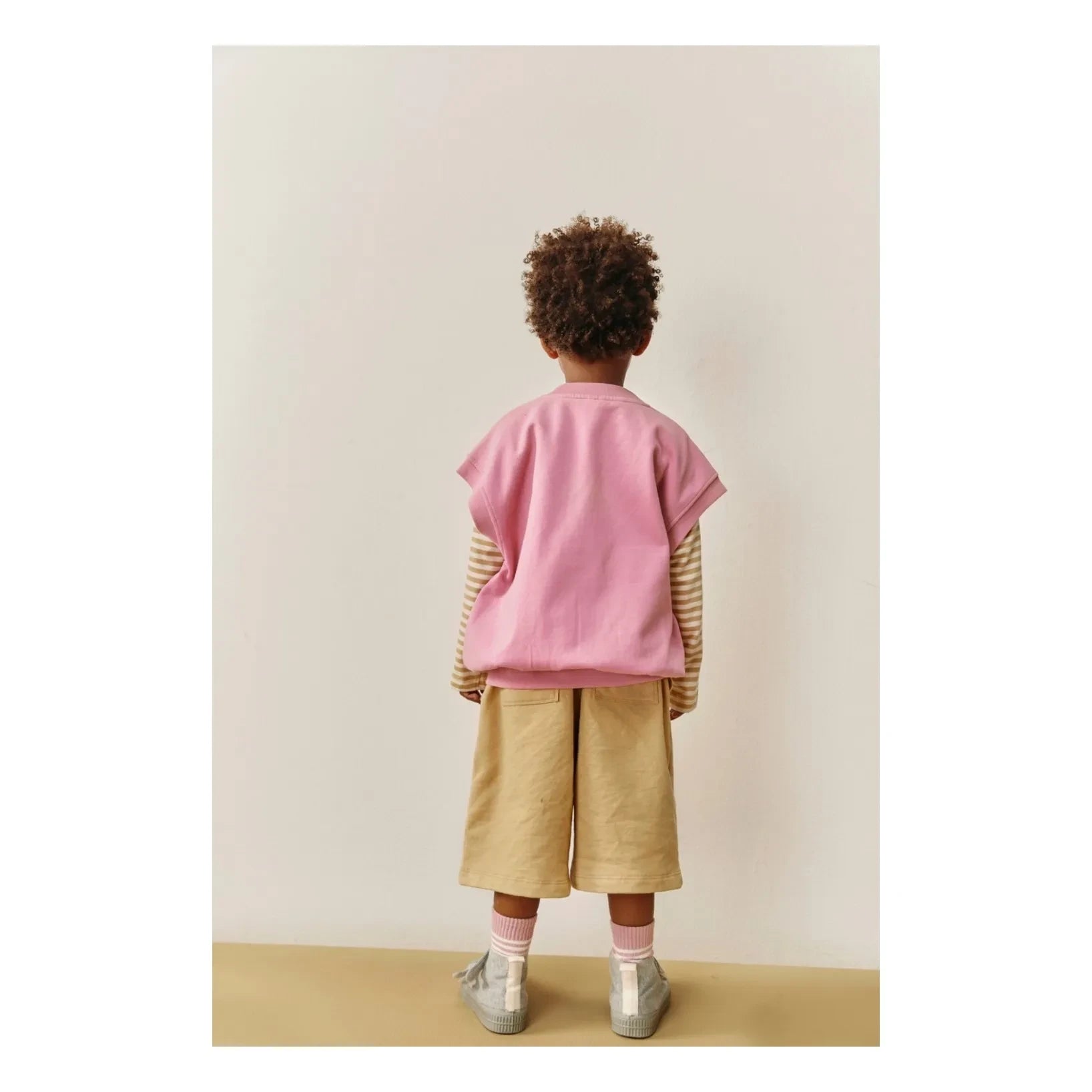 Gray Label - Spencer Organik Pamuklu Oversize Kolsuz Hırka | Pembe