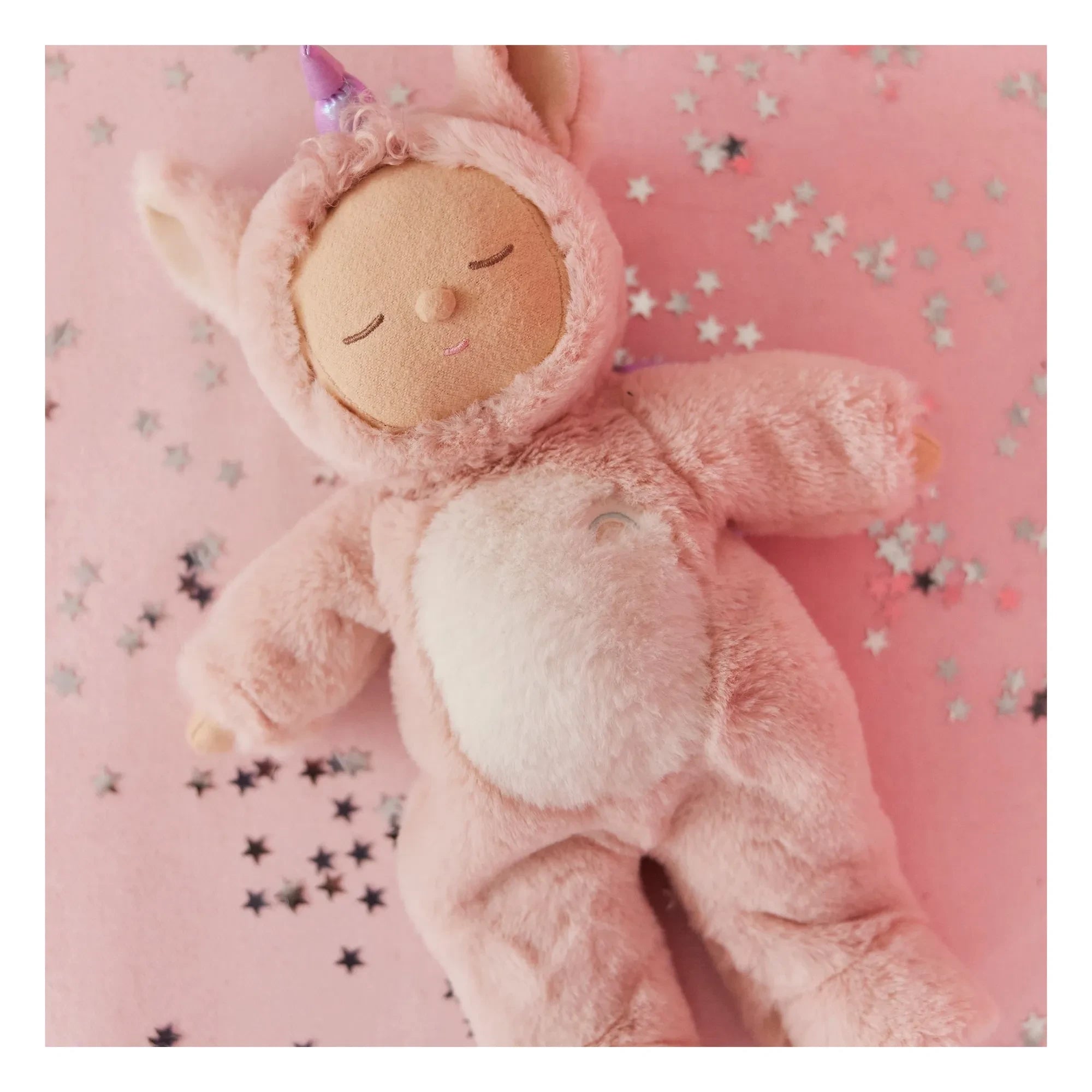 Olli Ella - Cozy Dinkum Unicorn Oyuncak Bebek | Pembe