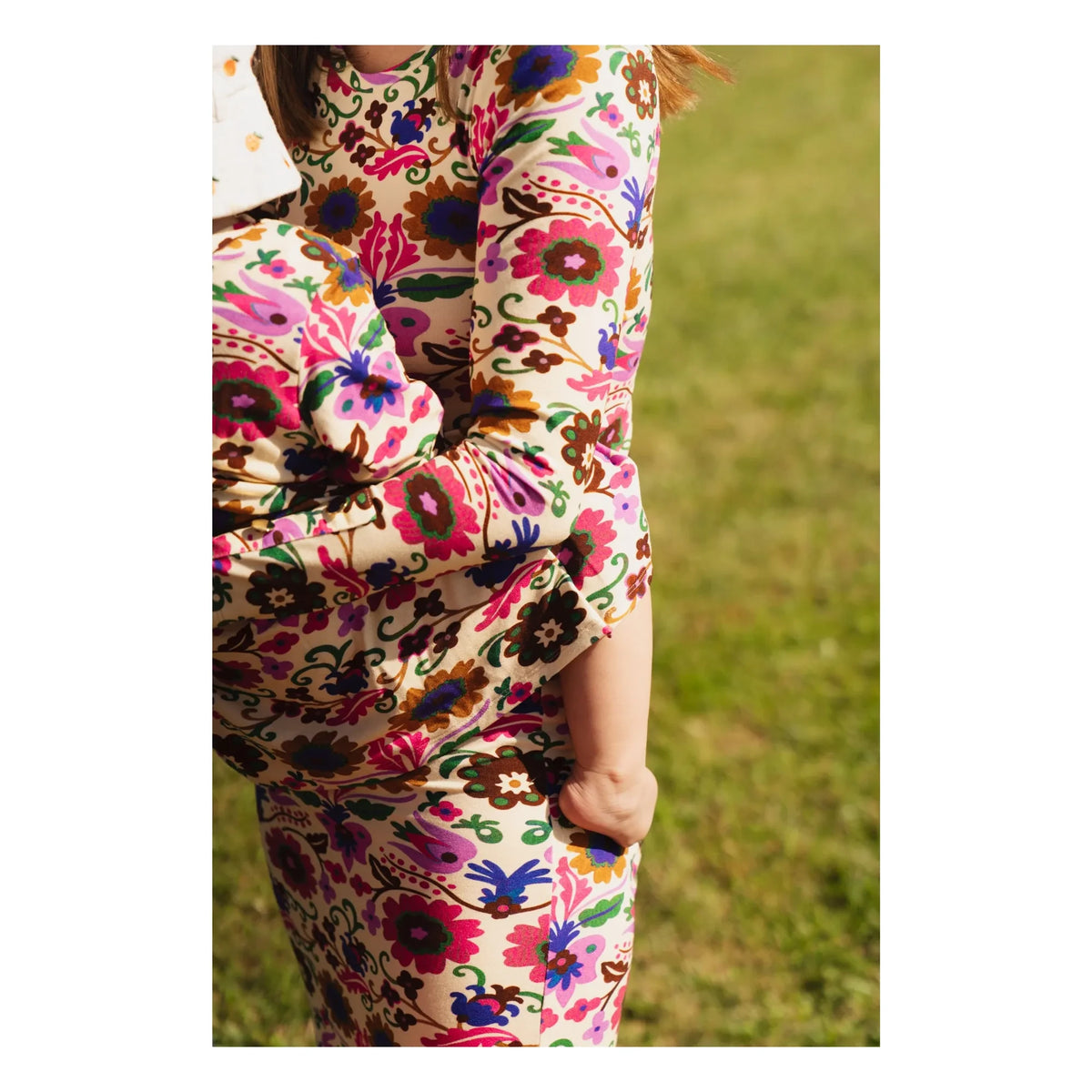 Paloma Collection - Thelma Mexico Flower Elbise - Kadın Giyim | Mor