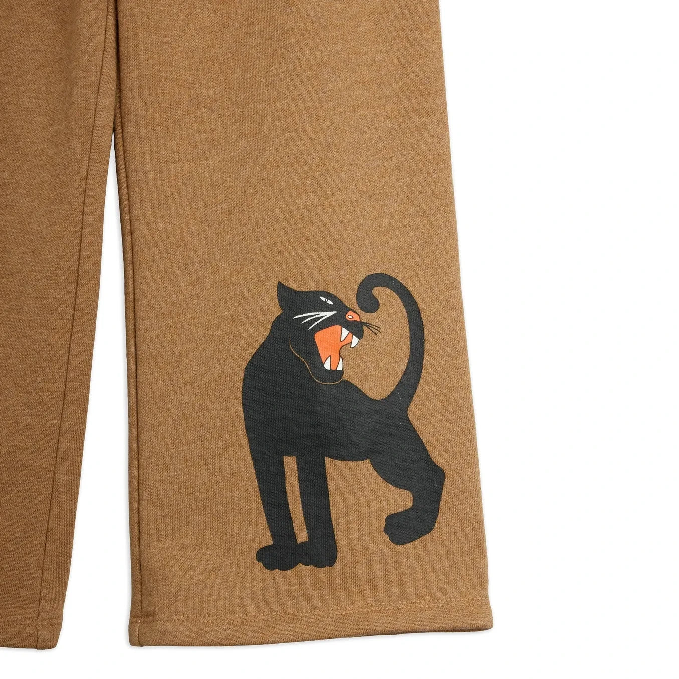 Mini Rodini - Panther organik pamuklu eşofman altı | Kahverengi