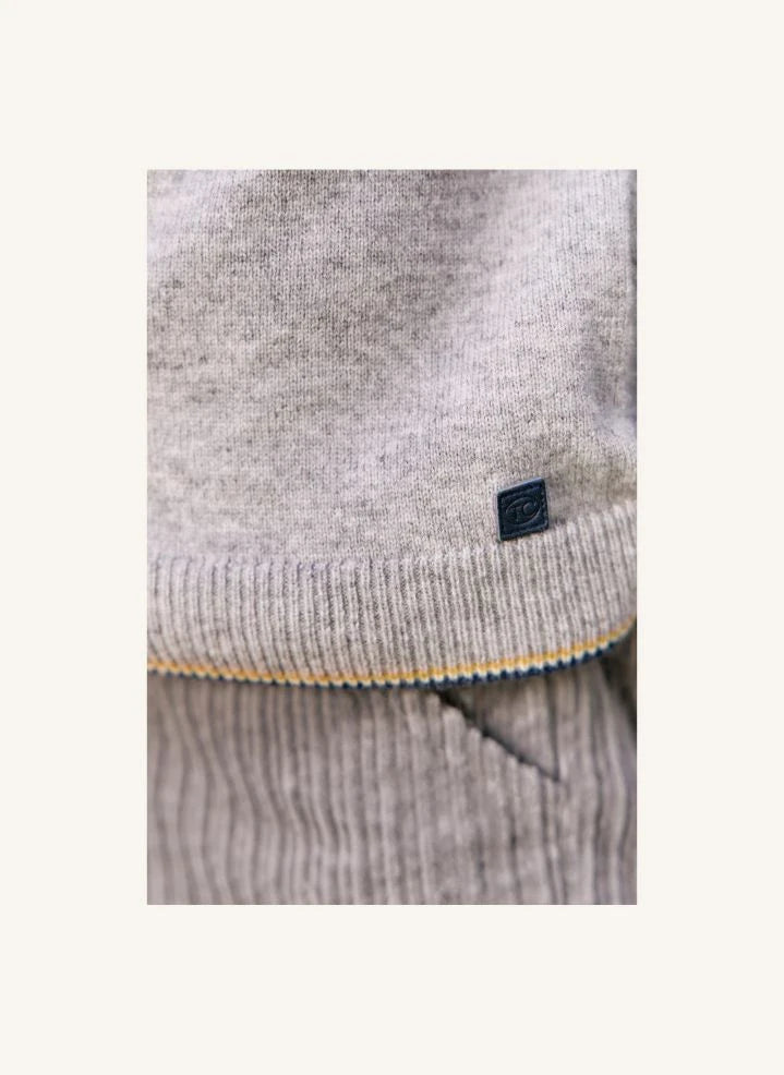 Tartine et Chocolat - Örgü hırka | Heather grey