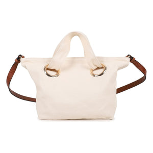 Chloé - Organik Pamuk Logo Tote Çanta | Chalk