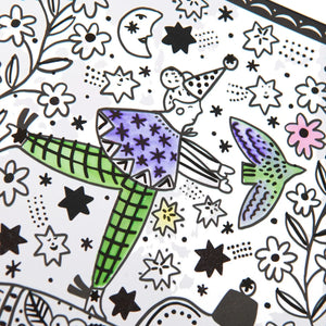 Moulin Roty - Magic Watercolor Coloring Book - Shooting Comets