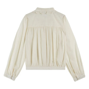 Emile et Ida - Charline Nakışlı Bluz | Krem