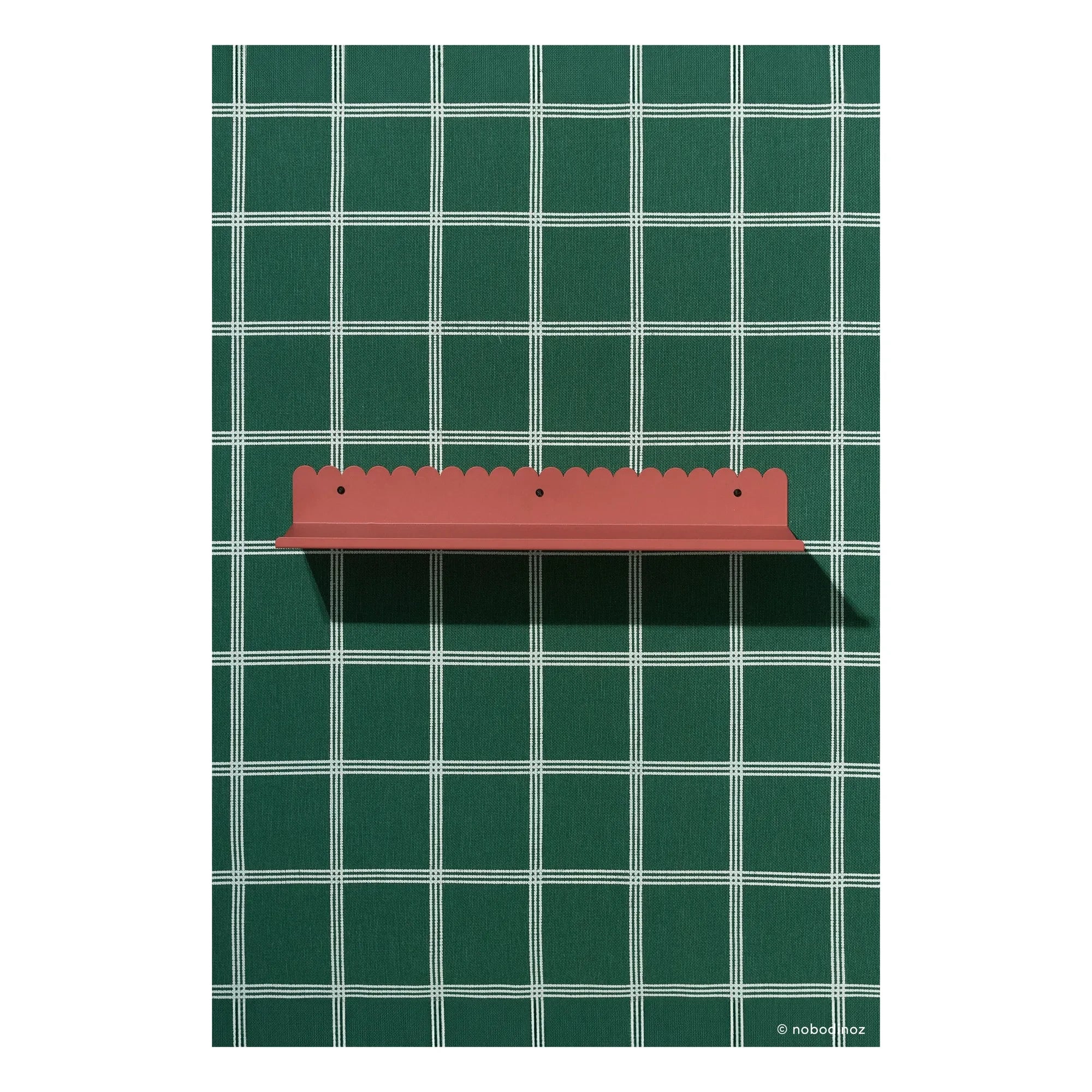 Nobodinoz - Vibes duvar rafı 50x16 cm | Terracotta