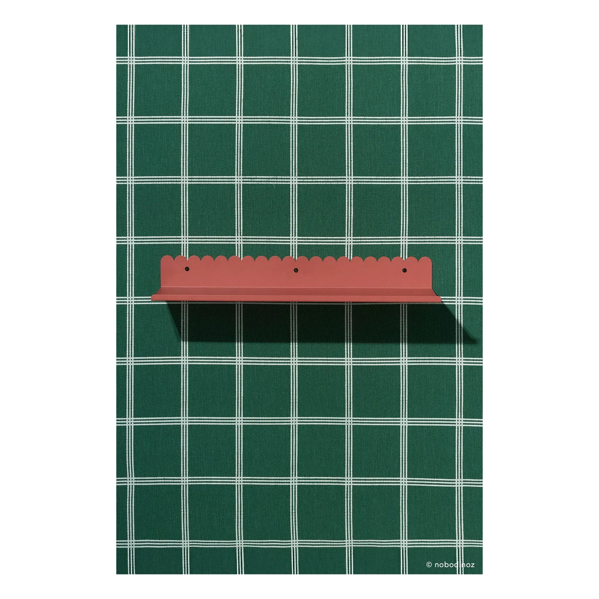 Nobodinoz - Vibes duvar rafı 50x16 cm | Terracotta