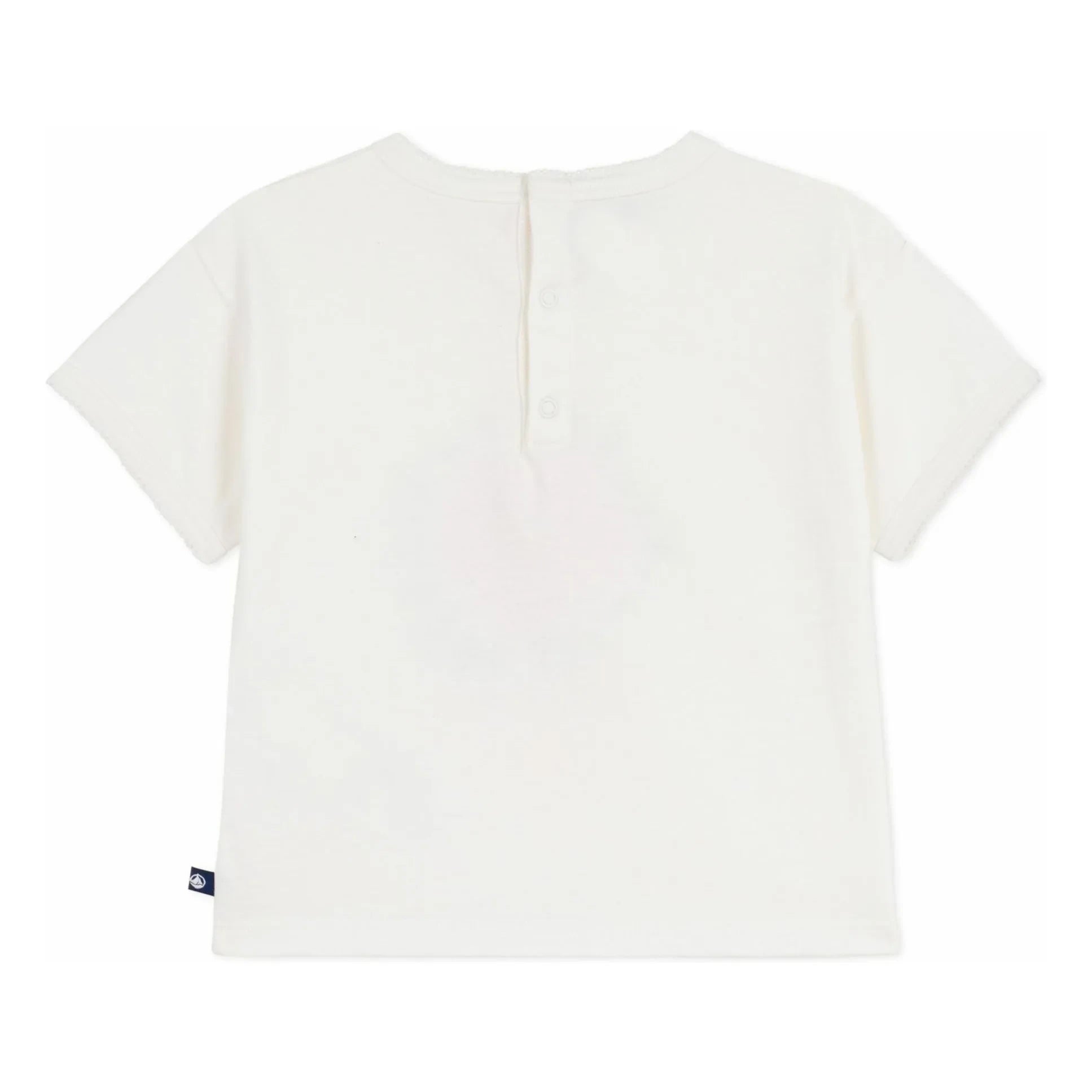 Petit Bateau - Fleur Coton Bio Tişört | Beyaz