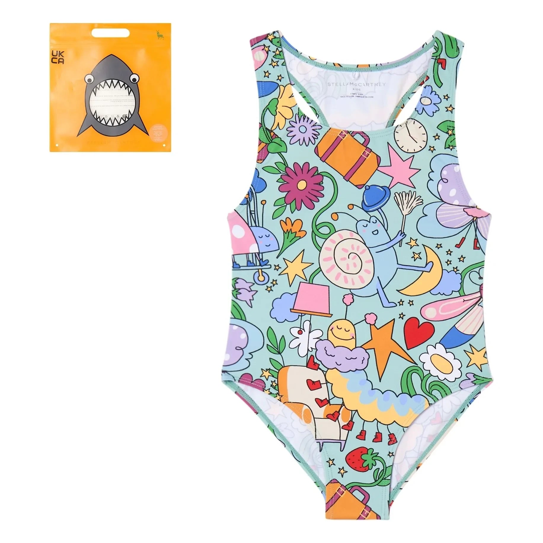 Stella McCartney Kids - Şönil Mayo Geri Dönüştürülmüş Lifler | Yeşil
