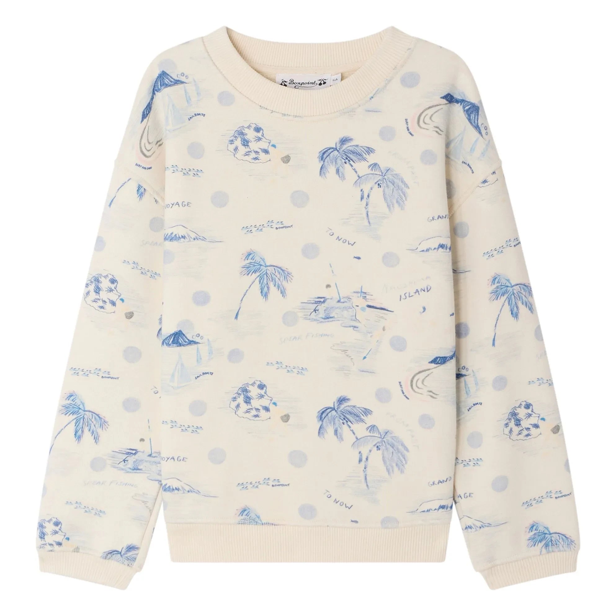 Bonpoint - Tonino Ile organik pamuk sweatshirt | Ekru
