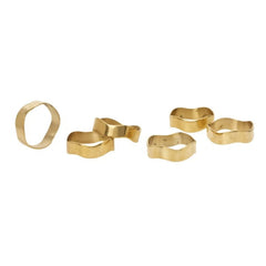 Broste Copenhagen - Zina peçete halkaları - 6’lı Set | Altın