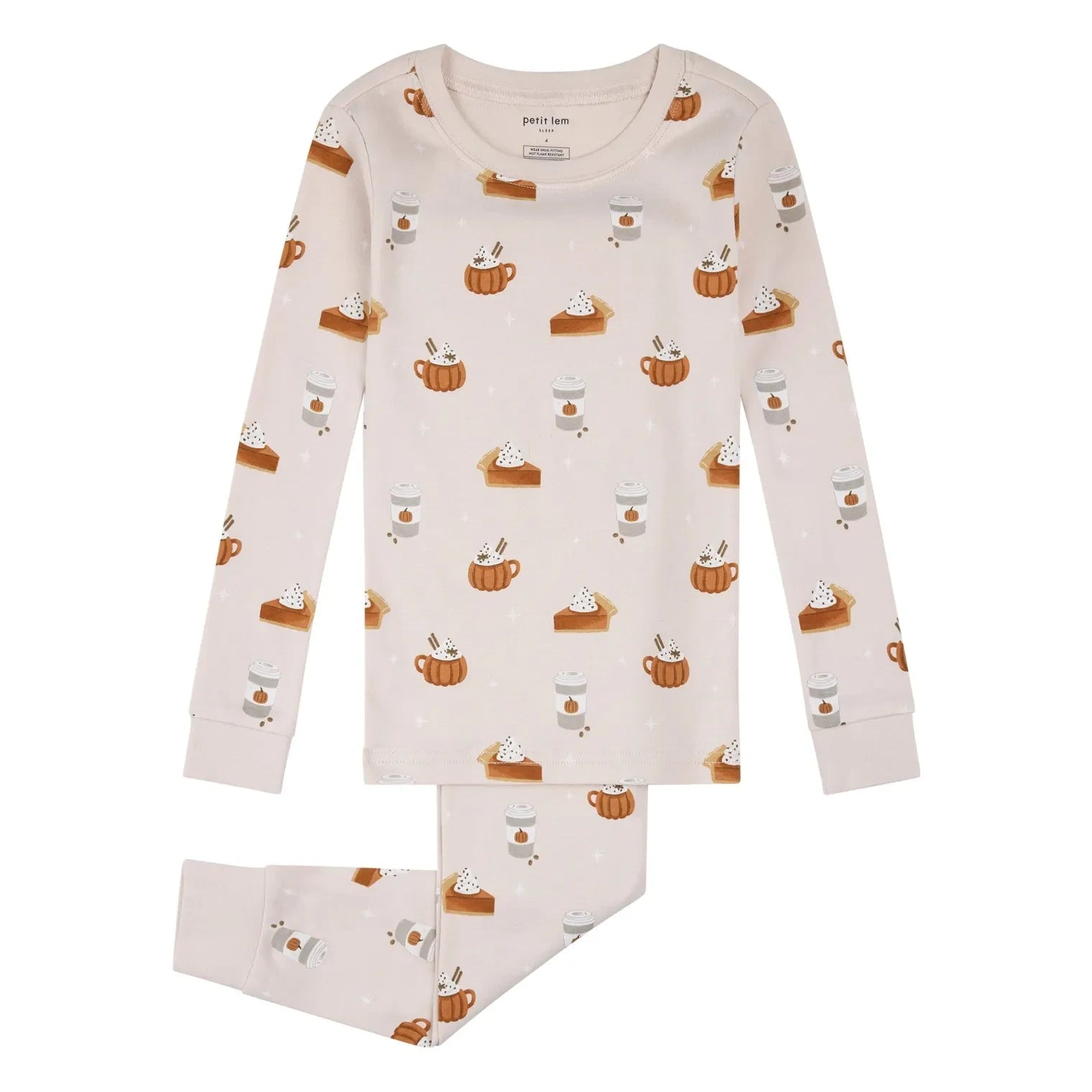Petit Lem - Organik Pamuk "Cakes" Pijama | Soluk Pembe
