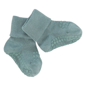 GOBABYGO - Combo Box 4 Kaydırmaz Bambu Çorap | Mavi