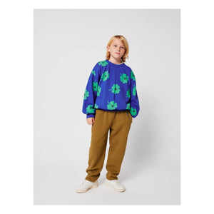 Bobo Choses - Trèfles organik pamuk sweatshirt | Mavi