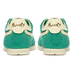 Autry - Windspin Low İki Tonlu Süet ve Deri Sneaker | Yeşil