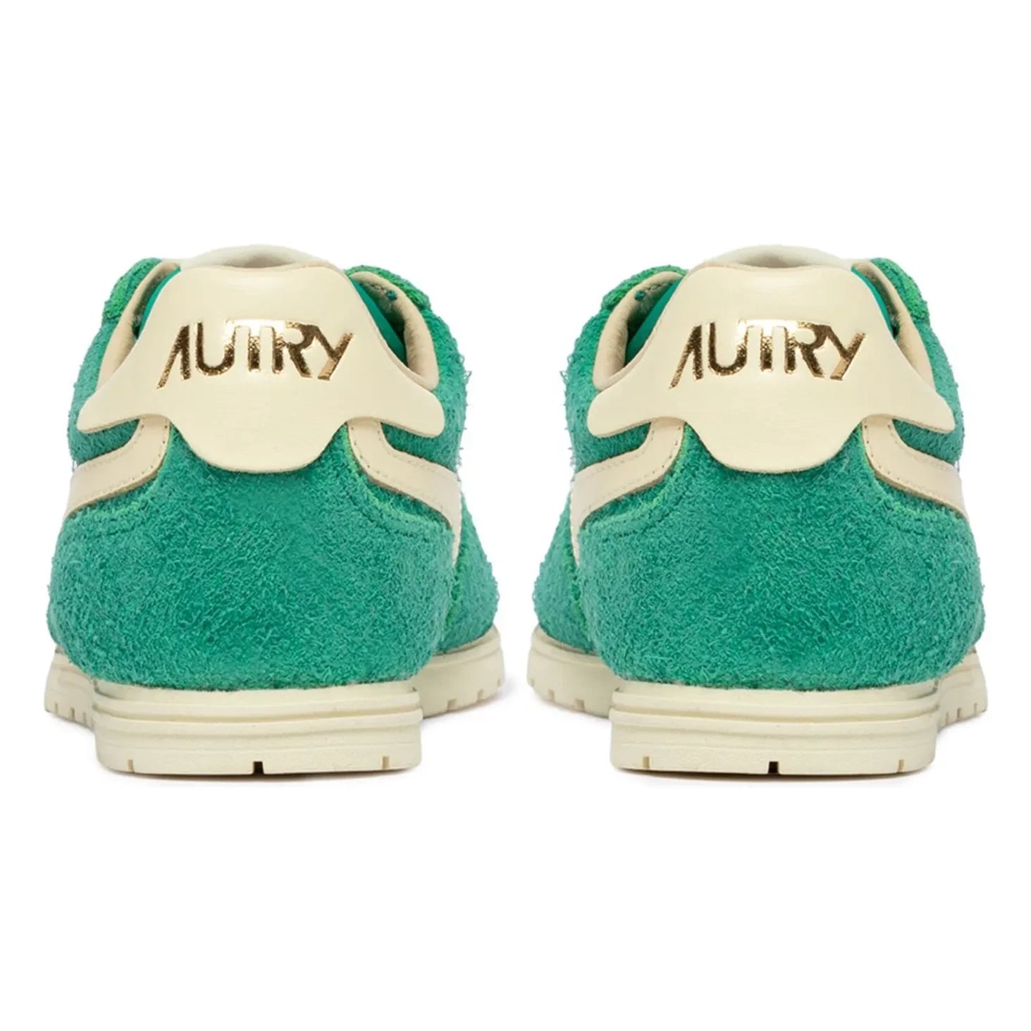 Autry - Windspin Low İki Tonlu Süet ve Deri Sneaker | Yeşil