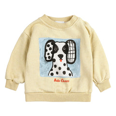 Bobo Choses - Dalmaçyalı organik pamuklu bebek sweatshirt | Sarı