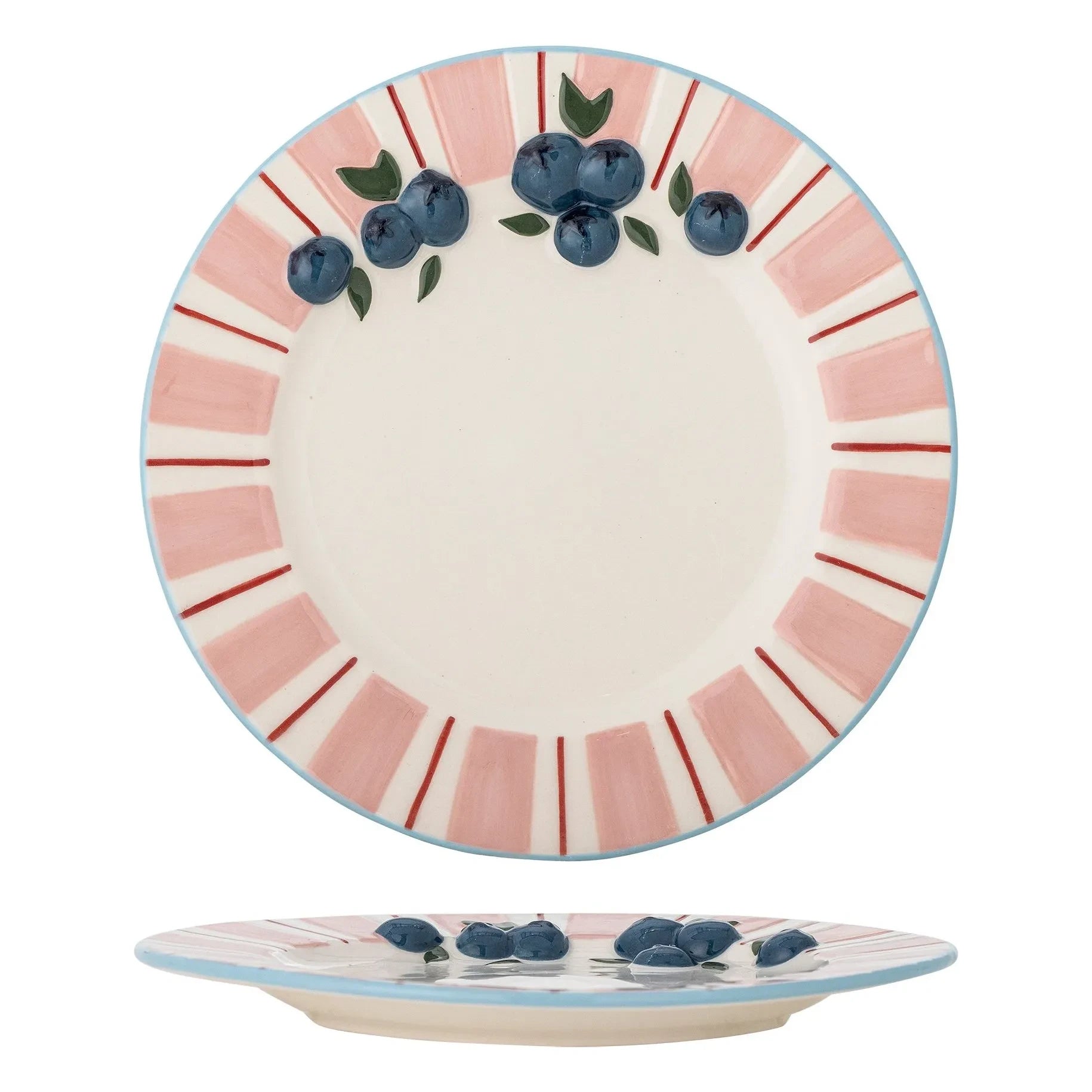 Bloomingville - Tatlı servis tabakları - 4'lü Set | Pembe