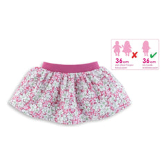 Corolle - 36 cm oyuncak bebek için çiçekli etek | Pembe