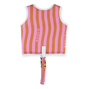 Beach & Bandits - Aloha Çizgili Yüzme Yeleği Geri Dönüştürülmüş Lifler | Pembe