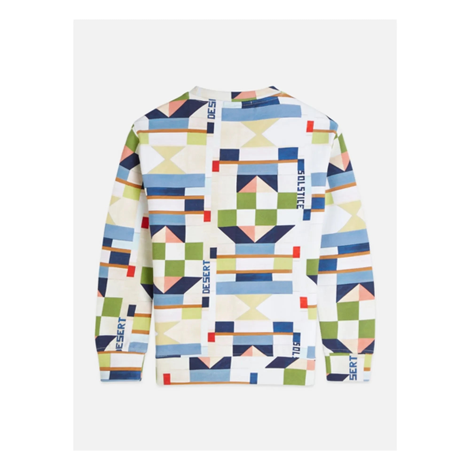 Scotch & Soda - Geometrik Sweatshirt | Beyaz
