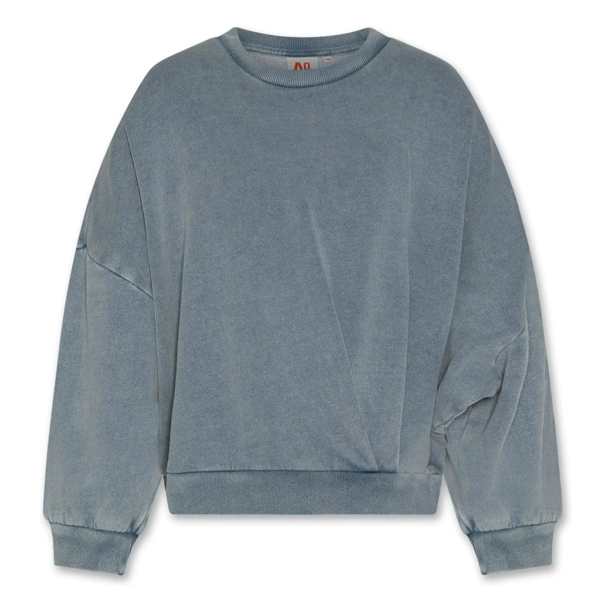 AO76 - Lys geri dönüştürülmüş pamuklu sweatshirt | Gri mavi