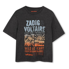 Zadig & Voltaire - Wild At Heart T-shirt | Kömür grisi