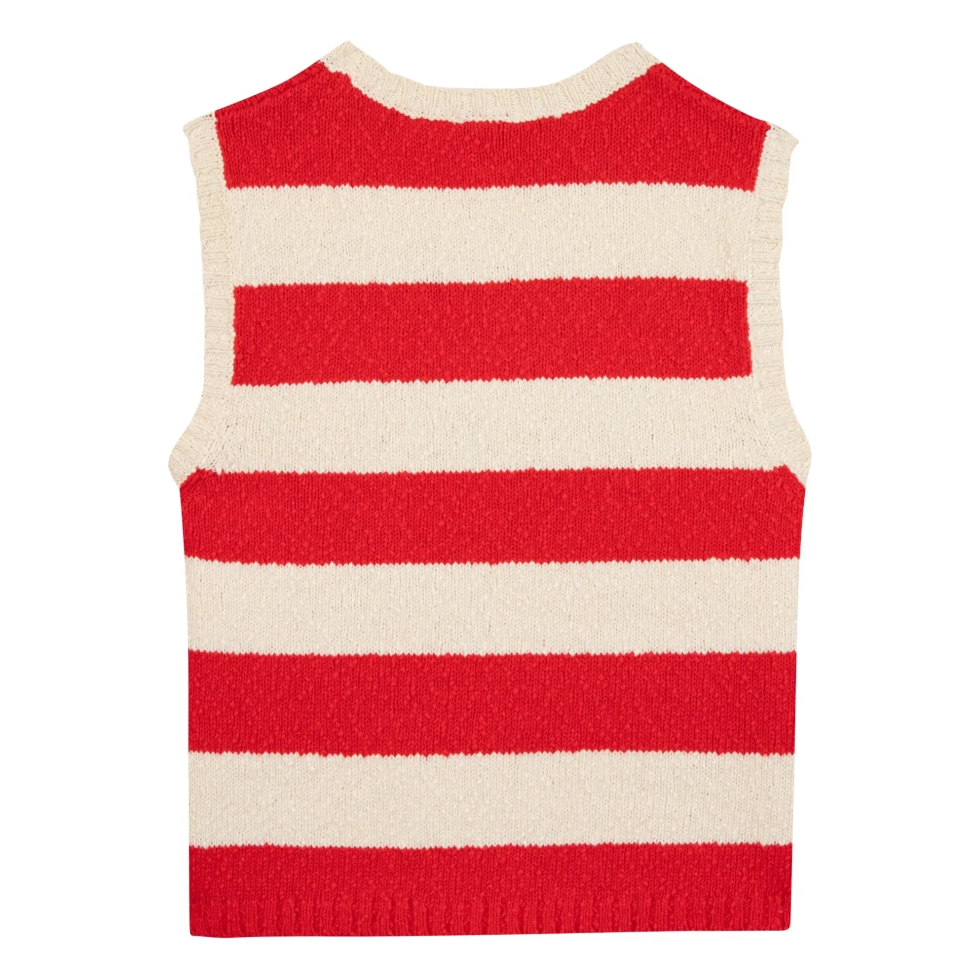 Bonton - Next Mesh Çizgili Atlet | Vermillion