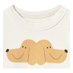 Tinycottons - Sweat Dogs Tiny & Tiny Coton Bio Baby | Beyaz