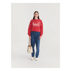 Bobo Choses - Pickles the Dog organik pamuklu sweatshirt | Kırmızı