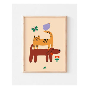 Ma petite vie - Köpek, Kedi ve Kuş posteri | Kum