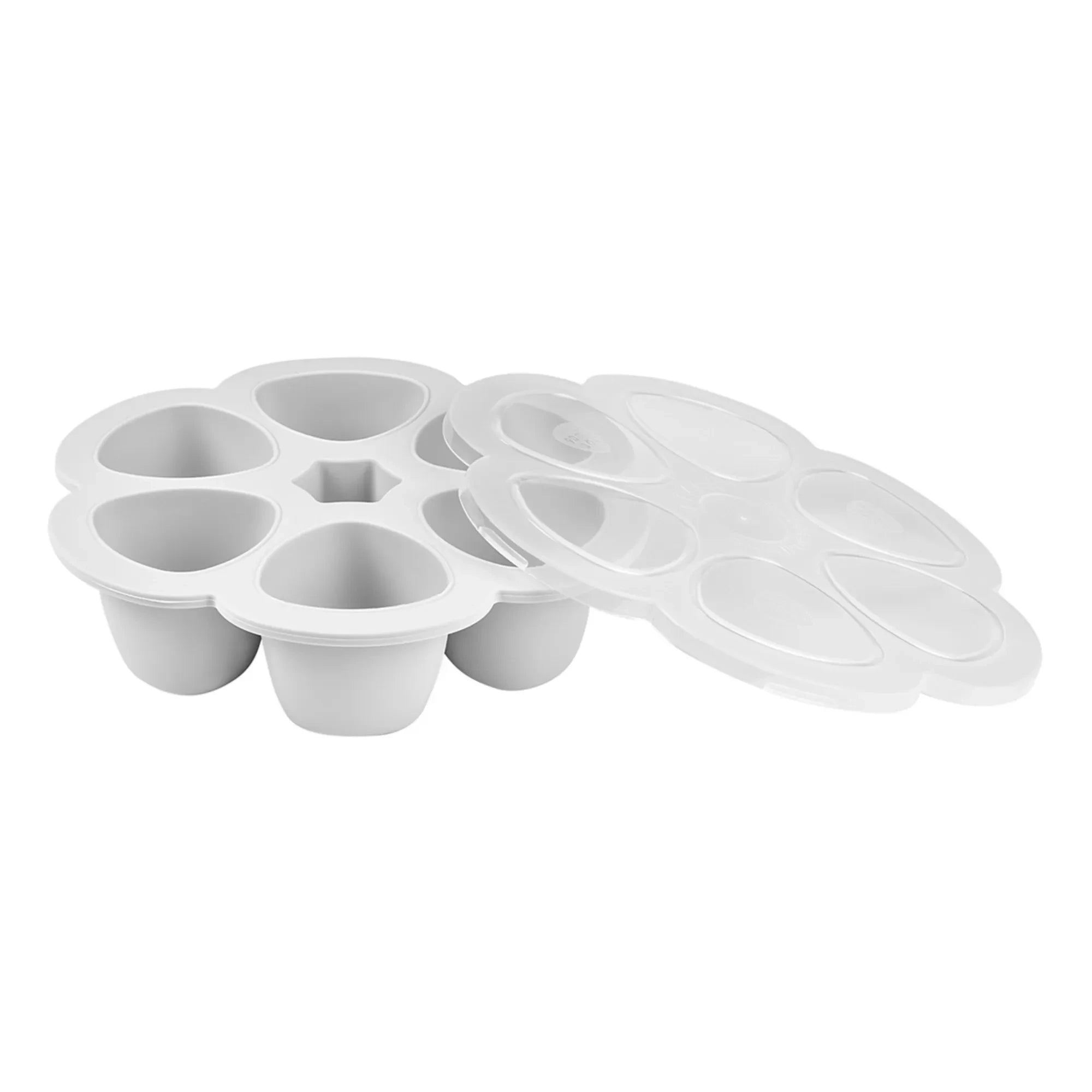 Béaba - Silikon Bebek Gıda Kalıbı - 6 x 90 ml | Açık Gri