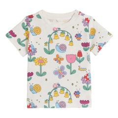 Stella McCartney Kids - Organik pamuk Tişört | Fildişi