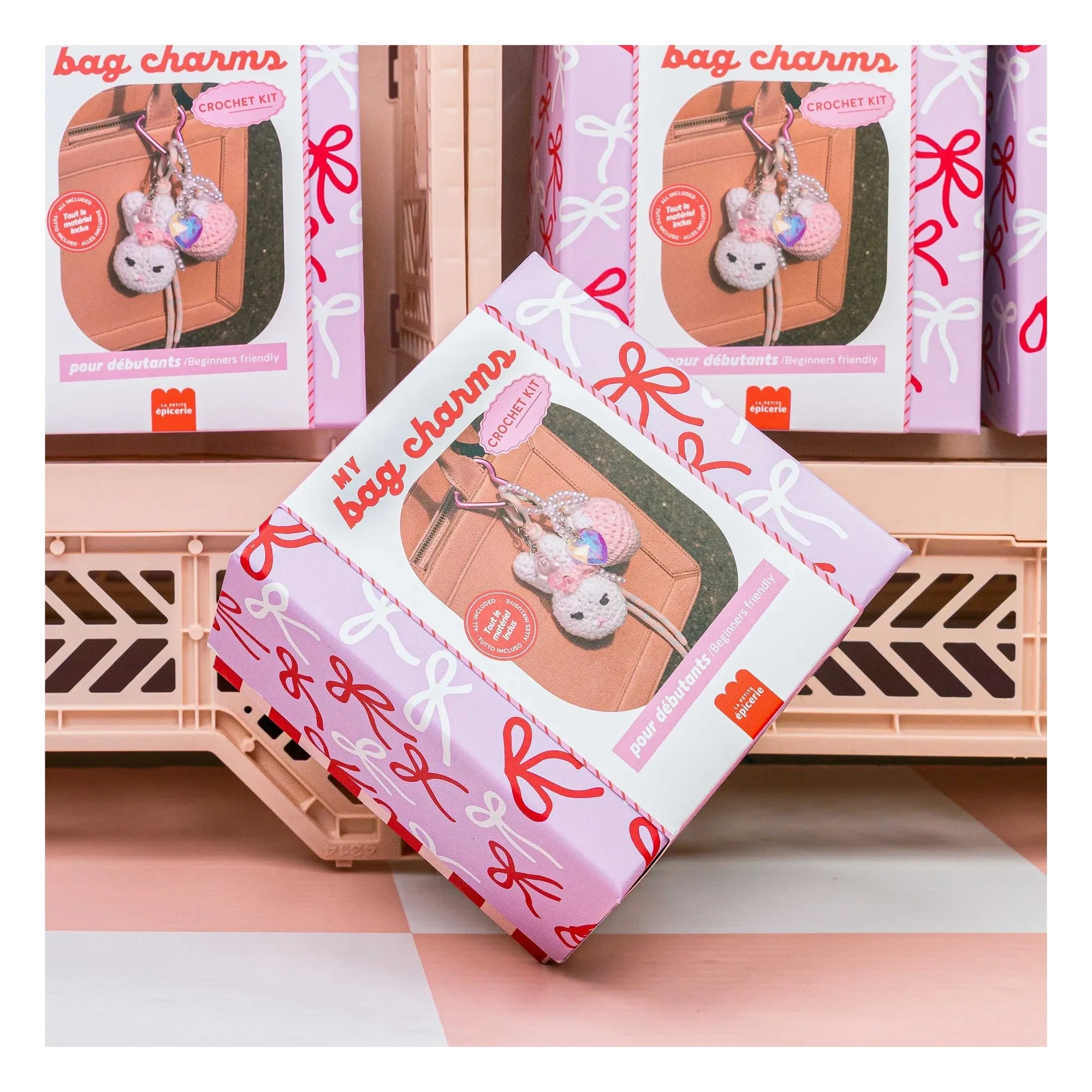 La Petite Épicerie - Tığ işi charm seti - Glam Pembe