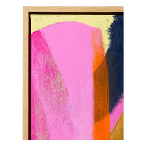 HKliving - Soyut çerçeveli tablo Bright Lights | Pembe