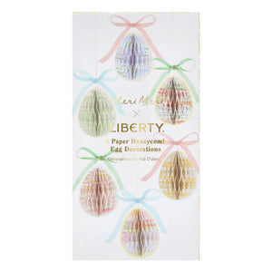 Meri Meri - Dekoratif asma yumurtalar - Meri Meri x Liberty - 6'lı set