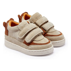 Donsje - Pinou Ayı Süet Cırt Cırtlı Sneakers | Bej