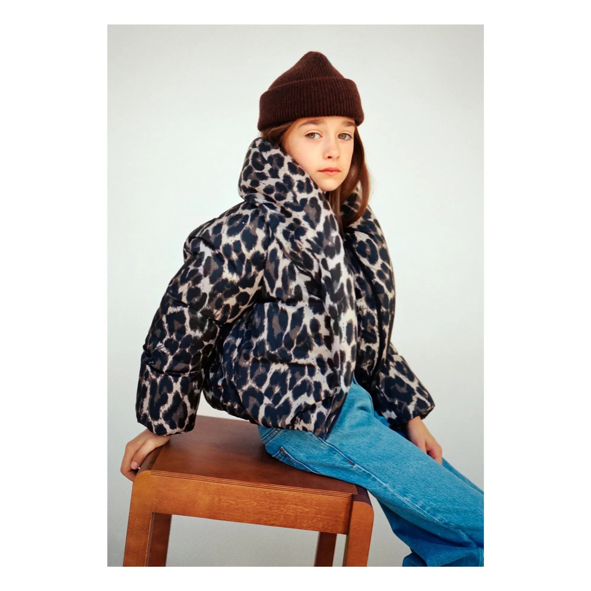 Molo - Heylee Leopar şişme mont | Kahverengi